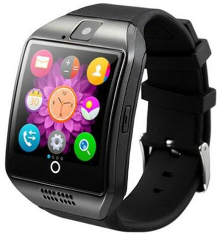 Smartwatch cu telefon iUni Apro U16, Camera, BT, 1.5 inch, Negru + Card MicroSD 4GB Cadou