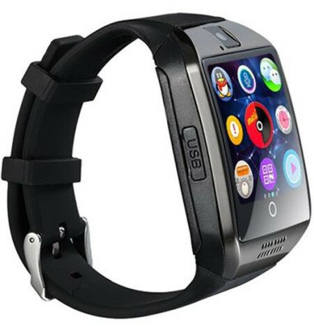 Smartwatch cu telefon iUni Apro U16, Camera, BT, 1.5 inch, Negru + Card MicroSD 4GB Cadou