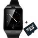 Smartwatch cu telefon iUni Apro U16, Camera, BT, 1.5 inch, Negru + Card MicroSD 4GB Cadou